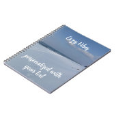 Cozy Vibes Winterstrand Monogram Notitieboek (Linkerzijde)