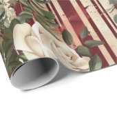 Cozy Vintage Christmas Pattern Cadeaupapier (Rol Hoek)