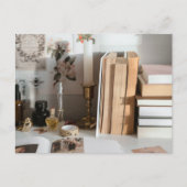 Cozy Vintage Desk Aesthetic Briefkaart (Voorkant)