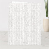 Cozy Vintage kerstboom Glædelig Jul Kaart (Achterkant)