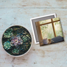 Cozy Vintage Window Magnet