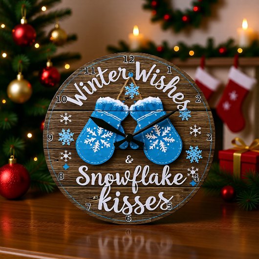 Cozy Wanten Winterwensen Grote Klok