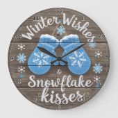 Cozy Wanten Winterwensen Grote Klok (Voorkant)