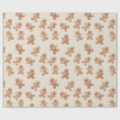 Cozy Warm Christmas Gingerbread Cookies Cadeaupapier (Vlak)