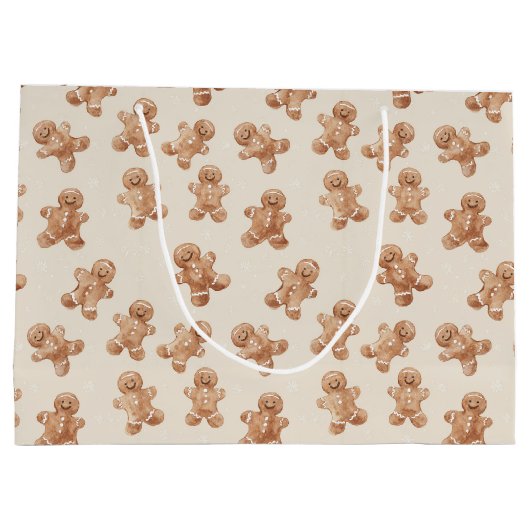 Cozy Warm Christmas Gingerbread Cookies Groot Cadeauzakje (Achterkant)