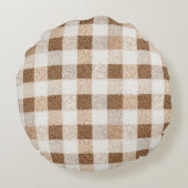 Cozy Warm Christmas Gingerbread Cookies Rond Kussen (Achterkant)