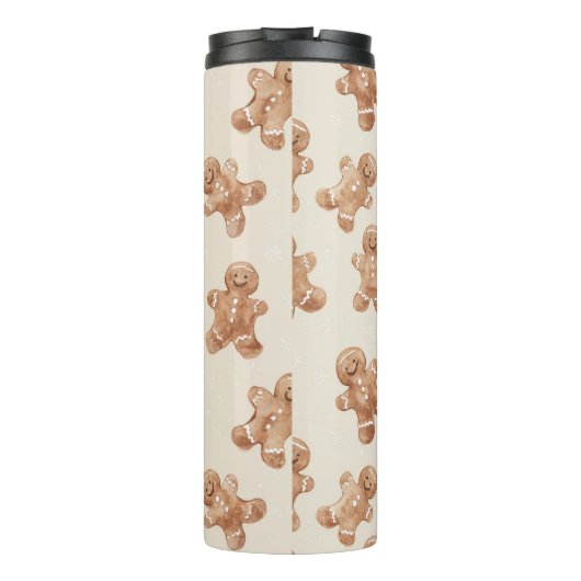 Cozy Warm Christmas Gingerbread Cookies Thermosbeker (Achterkant)