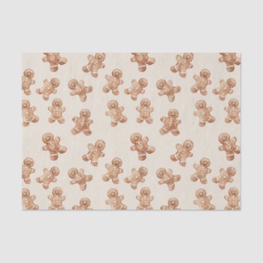 Cozy Warm Christmas Gingerbread Cookies Tissuepapier (Voorkant)