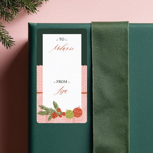 Cozy & Warm gebreide roze trui van de feestdag naa Etiket