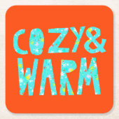 Cozy & Warm Kartonnen Onderzetters (Voorkant)