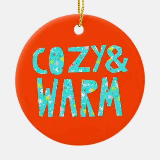 Cozy & Warm Keramisch Ornament (Voorkant)