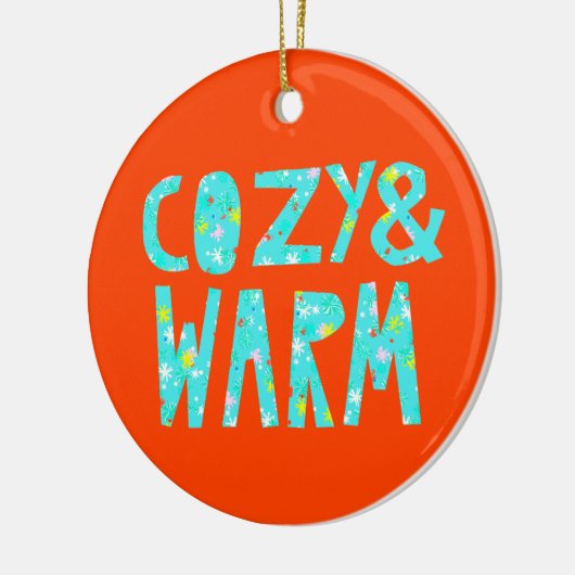 Cozy & Warm Keramisch Ornament (Links)