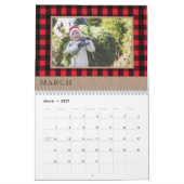 Cozy & Warm | Monogram rode bufferplaat Kalender (Mar 2027)
