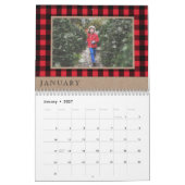 Cozy & Warm | Monogram rode bufferplaat Kalender (Jan 2027)