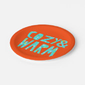 Cozy & Warm Papieren Bordje (Gekanteld)