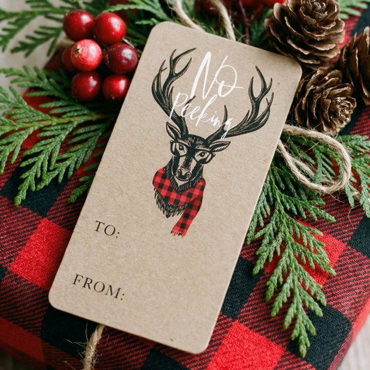 Cozy & Warm Red Buffalo Plays Reindeer No Peking Etiket