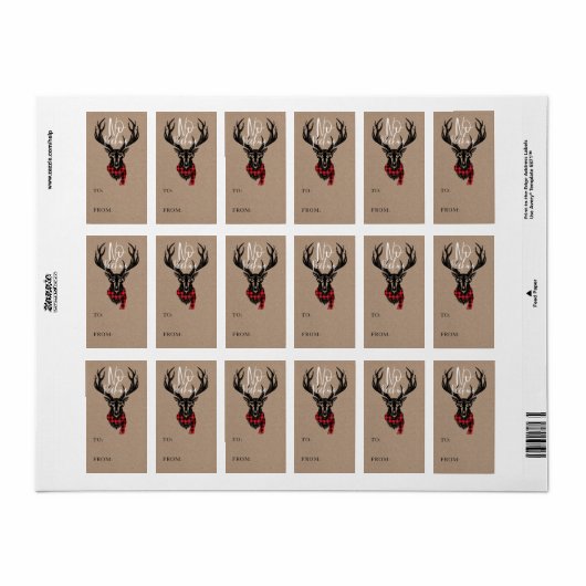 Cozy & Warm Red Buffalo Plays Reindeer No Peking Etiket (Full Sheet)