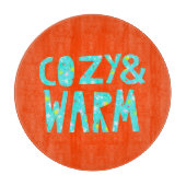 Cozy & Warm Snijplank (Voorkant)