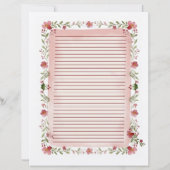 Cozy Watercolor Christmas Recipe Card - Editable (Achterkant)