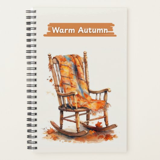 Cozy Watercolor Rocking Chair Planner (Voorkant)