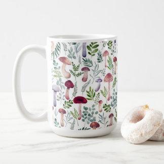 Cozy Waterverf Mushrooms Patroon Koffiemok
