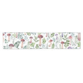 Cozy Waterverf Mushrooms Patroon Korte Tafelloper (Horizontaal)