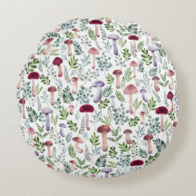 Cozy Waterverf Mushrooms Patroon