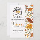 Cozy Weather Open House Uitnodiging (Voorkant)