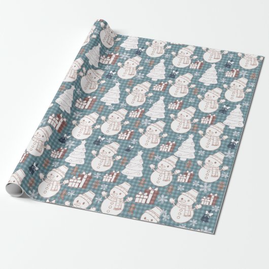 Cozy Whimsical Holiday  Cadeaupapier (Uitgerold)