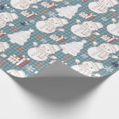 Cozy Whimsical Holiday  Cadeaupapier (Hoek)