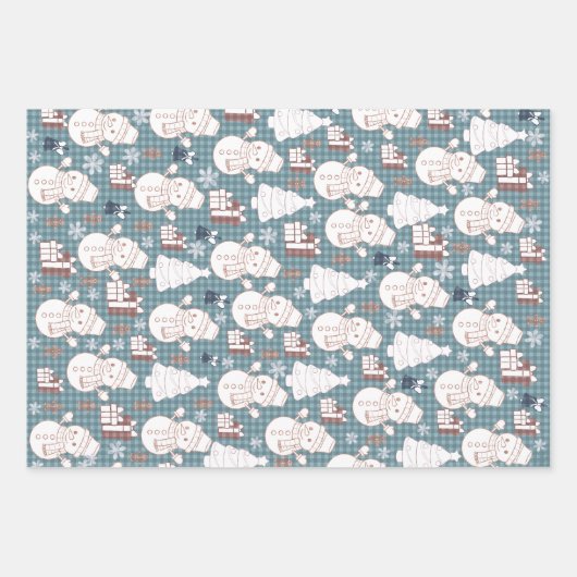 Cozy Whimsical Holiday Inpakpapier Vel (Voorkant)