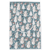 Cozy Whimsical Holiday  Medium Cadeauzakje (Voorkant)