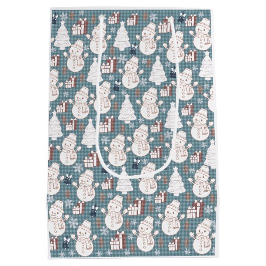 Cozy Whimsical Holiday  Medium Cadeauzakje (Achterkant)