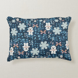 Cozy Whimsical Holiday Throw Pillow Accent Kussen