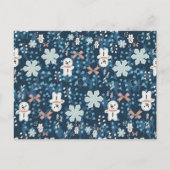 Cozy Whimsical Holiday Throw Pillow Briefkaart (Voorkant)