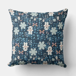 Cozy Whimsical Holiday Throw Pillow Kussen
