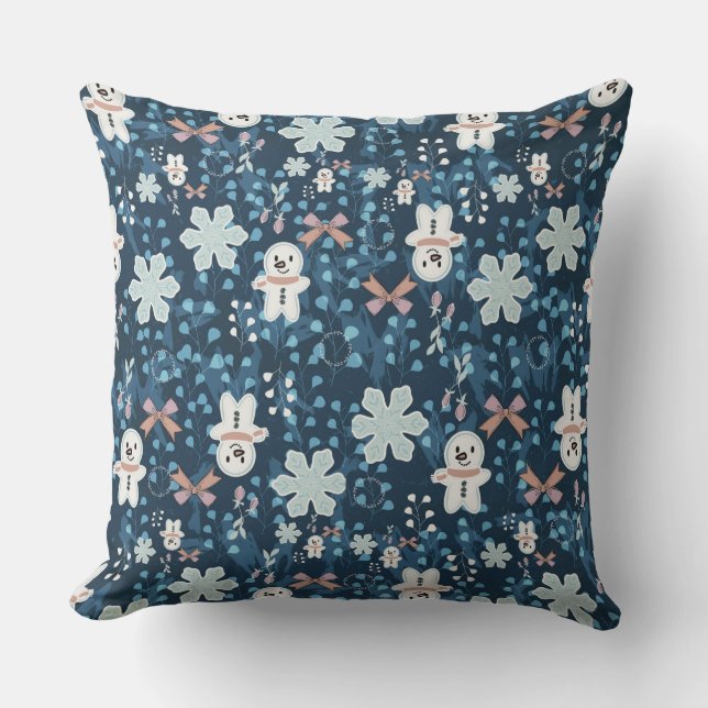 Cozy Whimsical Holiday Throw Pillow Kussen (Voorkant)