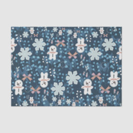 Cozy Whimsical Holiday Throw Pillow Tissuepapier