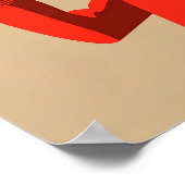 Cozy Whippet Drinking Coffee - Dog Illustration Poster (Hoek)