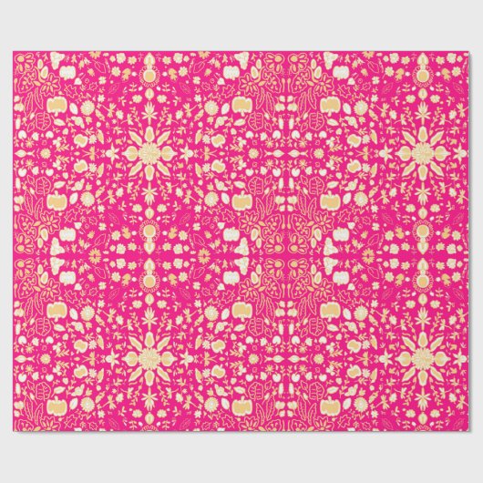 cozy winter cadeaupapier (Vlak)