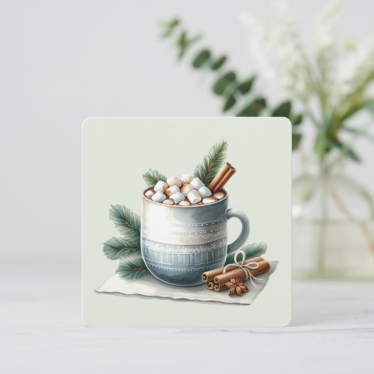 Cozy Winter Cocoa Marshmallow Scene (Staand voorkant)