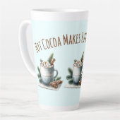 Cozy Winter Cocoa Marshmallow Scene Latte Mok (Linkerhoek)