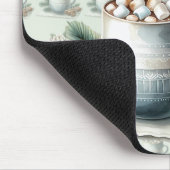 Cozy Winter Cocoa Marshmallow Scene Muismat (Hoek)