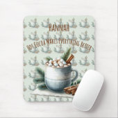 Cozy Winter Cocoa Marshmallow Scene Muismat (Met muis)