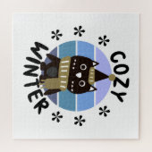 Cozy Winter, Cute Owl Legpuzzel (Horizontaal)