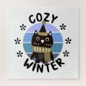 Cozy Winter, Cute Owl Legpuzzel (Verticaal)