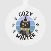 Cozy Winter, Cute Owl Ornament (voorkant)