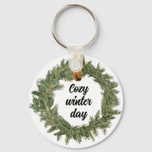 Cozy Winter Day Sleutelhanger