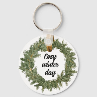 Cozy Winter Day Sleutelhanger