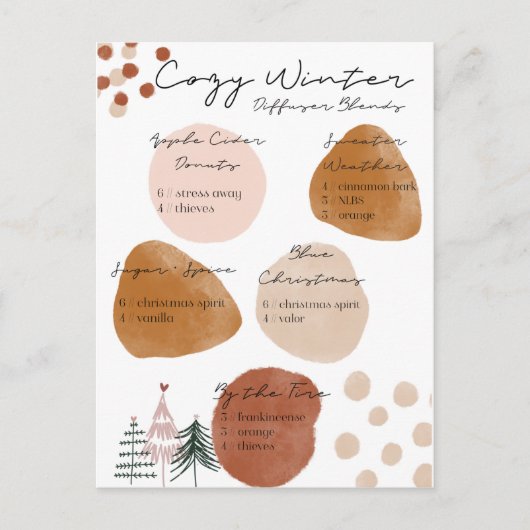 Cozy Winter Diffuser Blend Briefkaart (Voorkant)